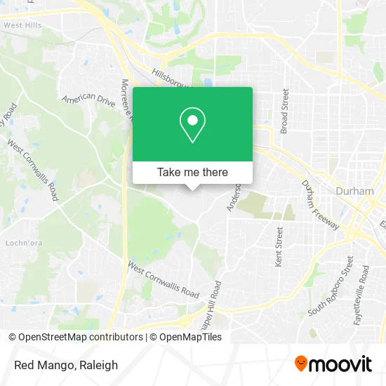 Red Mango map