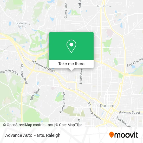 Advance Auto Parts map