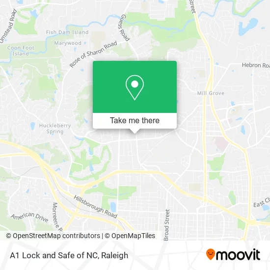 A1 Lock and Safe of NC map