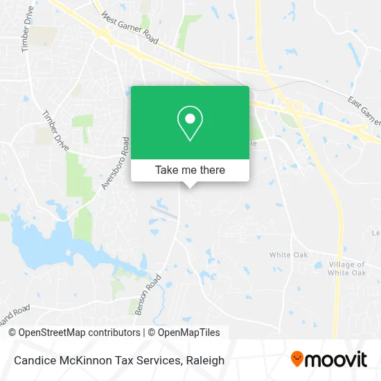 Candice McKinnon Tax Services map