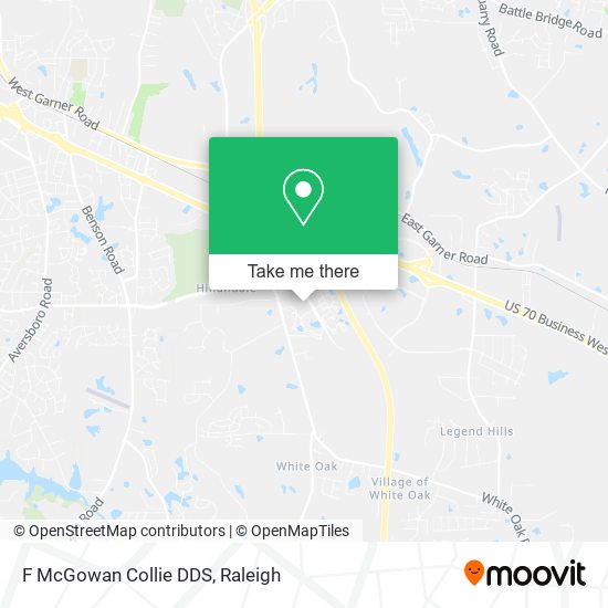 F McGowan Collie DDS map
