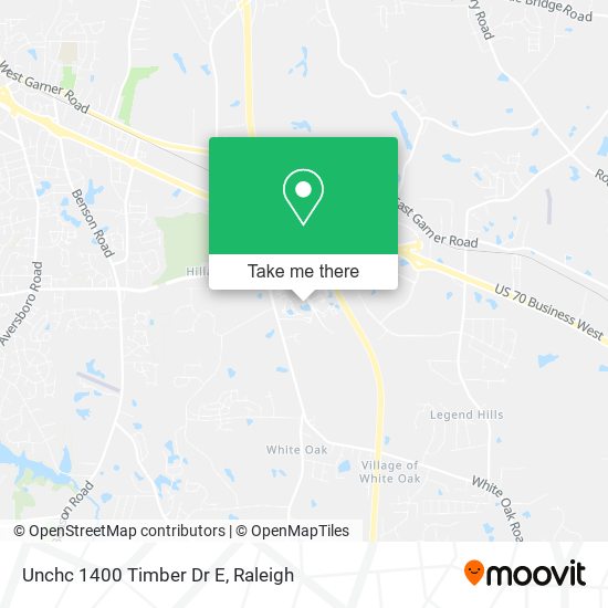 Mapa de Unchc 1400 Timber Dr E