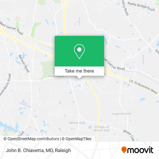 John B. Chiavetta, MD map