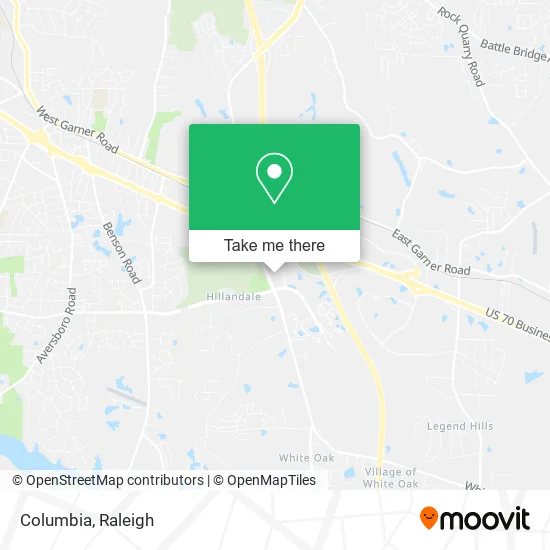Columbia map