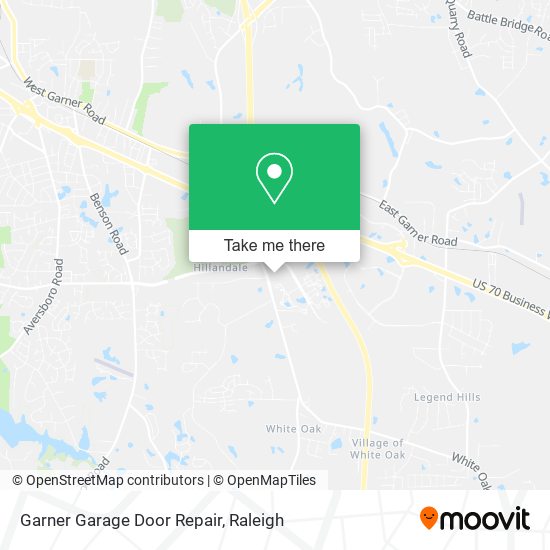 Garner Garage Door Repair map