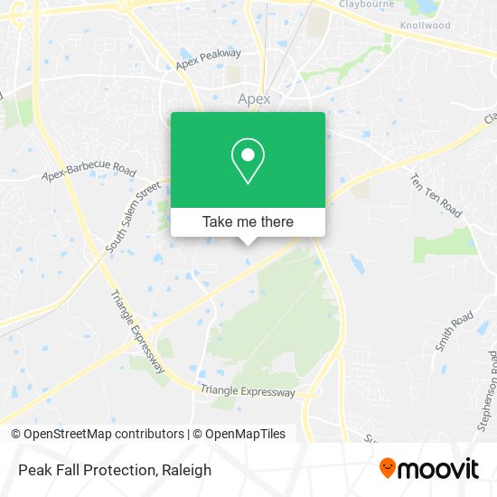 Mapa de Peak Fall Protection
