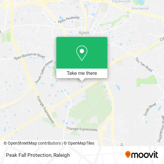 Peak Fall Protection map