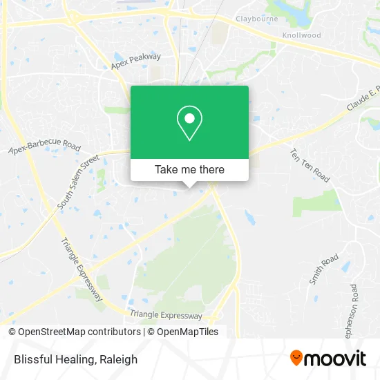 Blissful Healing map