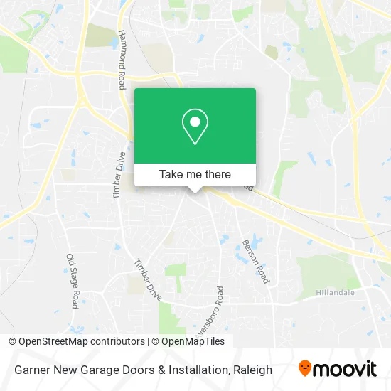 Garner New Garage Doors & Installation map