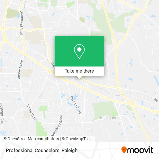 Professional Counselors map