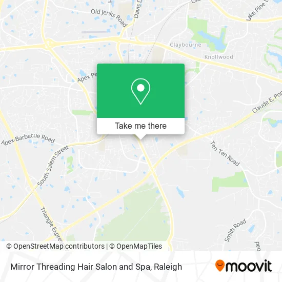 Mirror Threading Hair Salon and Spa map