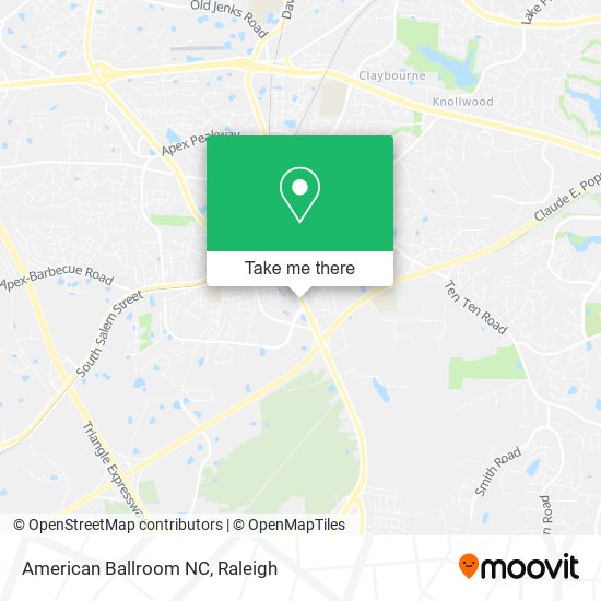 American Ballroom NC map