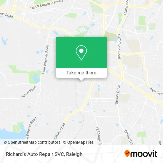 Richard's Auto Repair SVC map