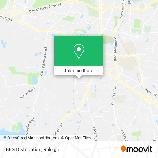 BFG Distribution map