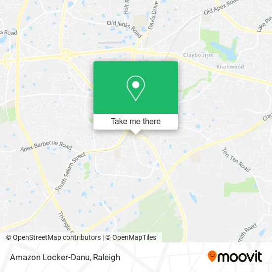 Amazon Locker-Danu map