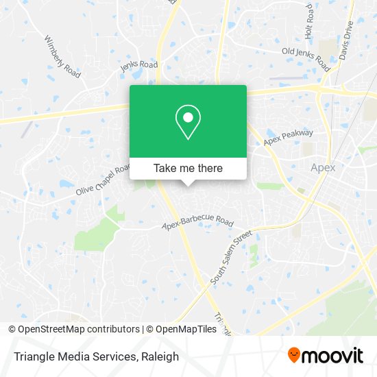 Mapa de Triangle Media Services