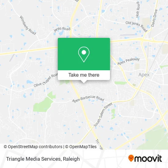 Triangle Media Services map