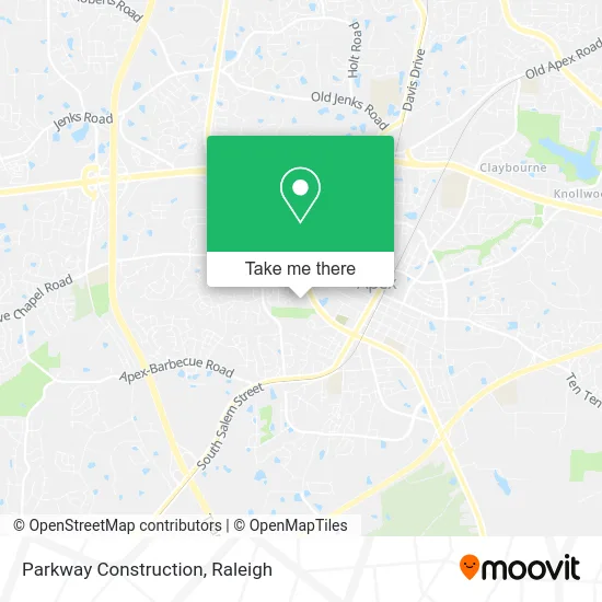 Parkway Construction map
