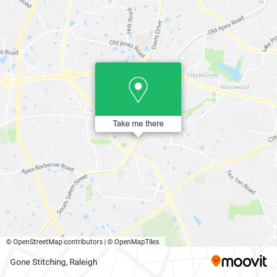 Gone Stitching map