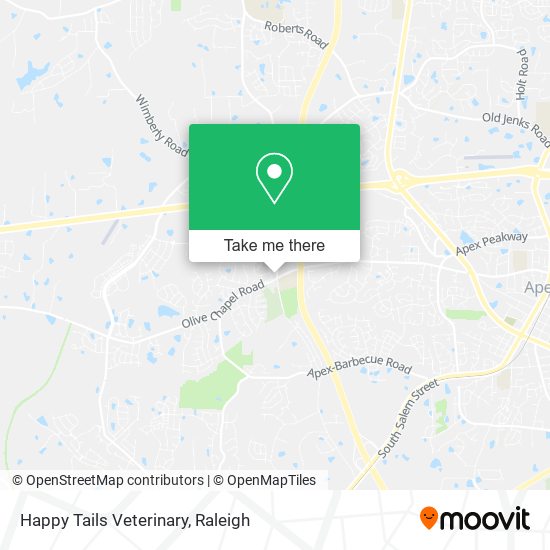 Mapa de Happy Tails Veterinary