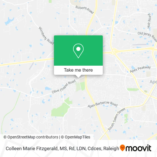 Colleen Marie Fitzgerald, MS, Rd, LDN, Cdces map