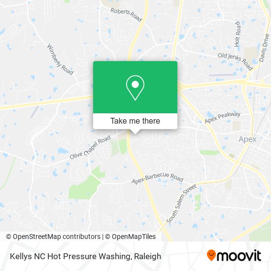 Mapa de Kellys NC Hot Pressure Washing