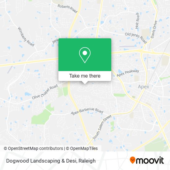 Dogwood Landscaping & Desi map