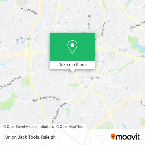 Union Jack Tools map