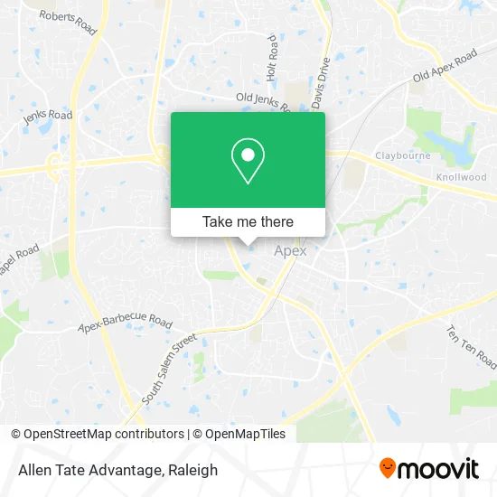 Allen Tate Advantage map