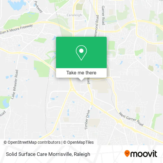 Solid Surface Care Morrisville map