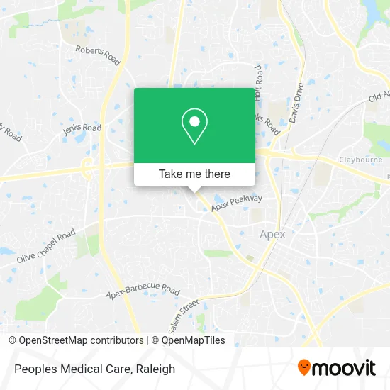 Peoples Medical Care map