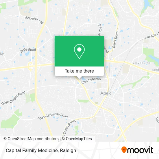 Capital Family Medicine map