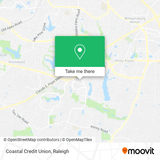 Coastal Credit Union map