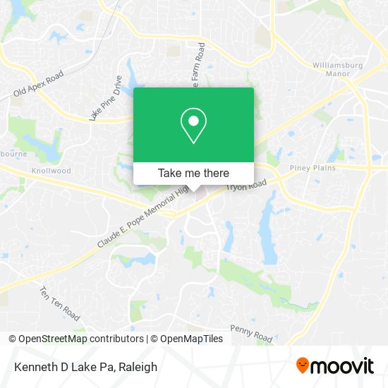 Mapa de Kenneth D Lake Pa