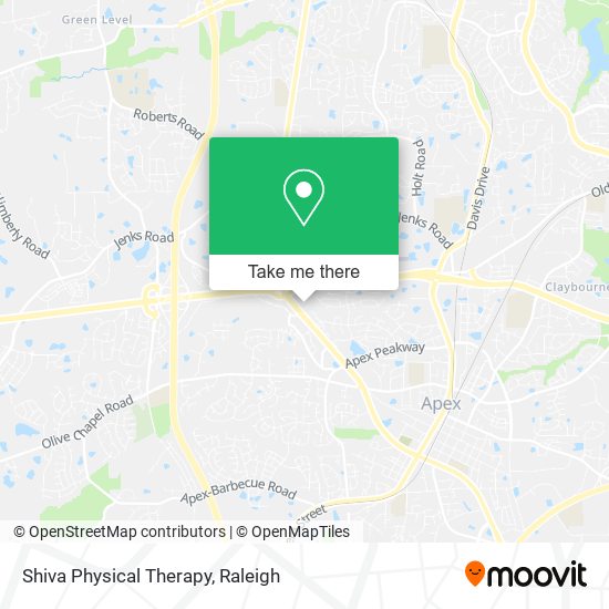 Shiva Physical Therapy map