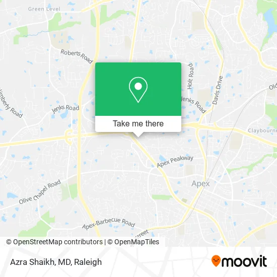 Azra Shaikh, MD map