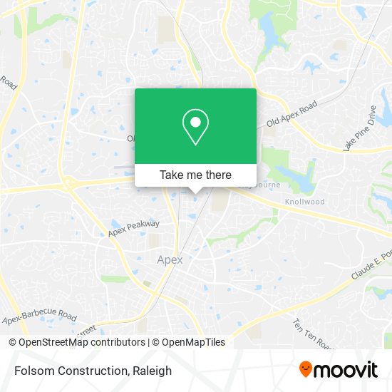 Folsom Construction map