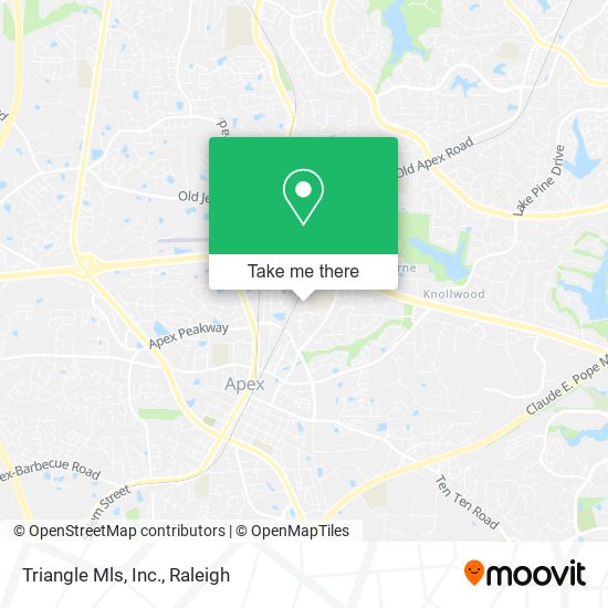 Mapa de Triangle Mls, Inc.