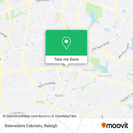 Mapa de Belevedere Cabinets