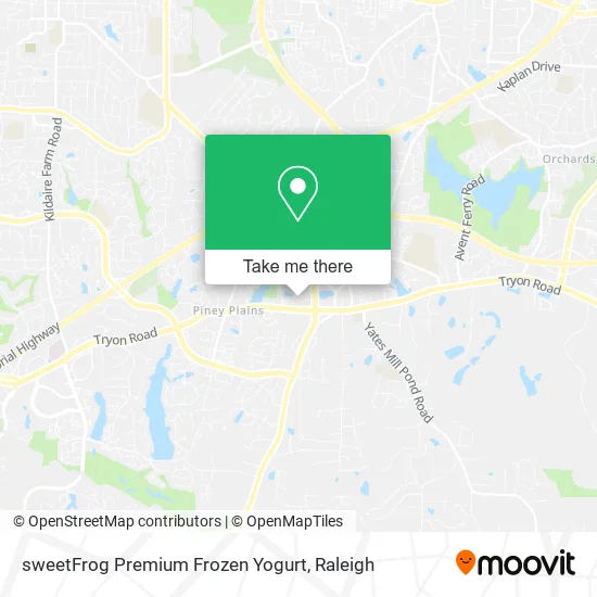 sweetFrog Premium Frozen Yogurt map