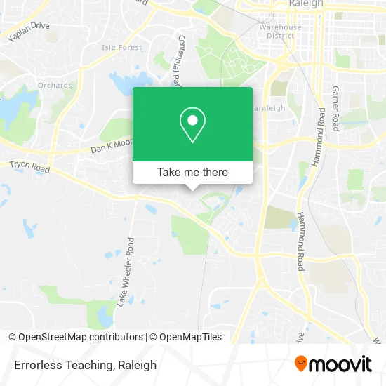 Errorless Teaching map