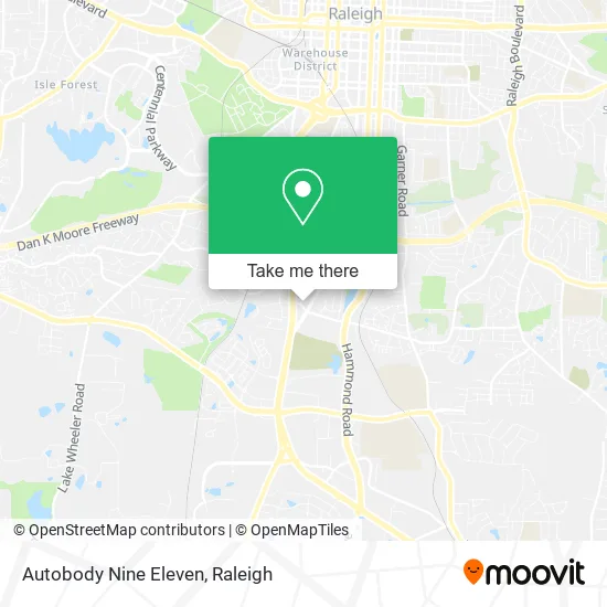 Autobody Nine Eleven map