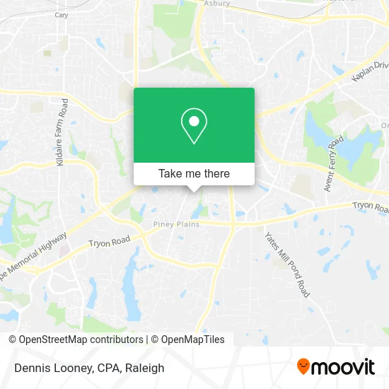 Dennis Looney, CPA map