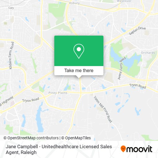 Mapa de Jane Campbell - Unitedhealthcare Licensed Sales Agent