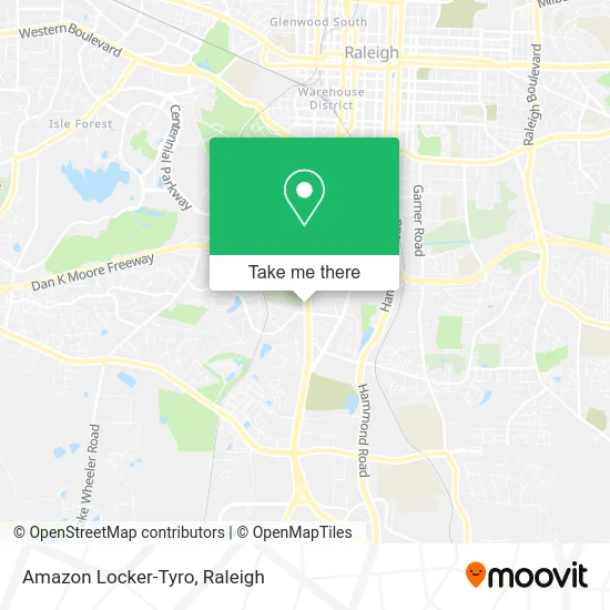 Amazon Locker-Tyro map