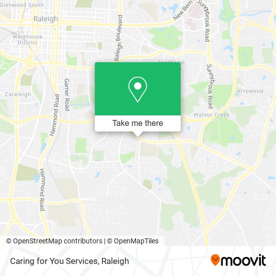 Caring for You Services map