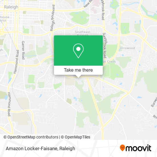 Mapa de Amazon Locker-Faisane