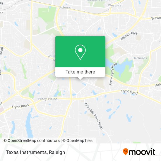 Texas Instruments map