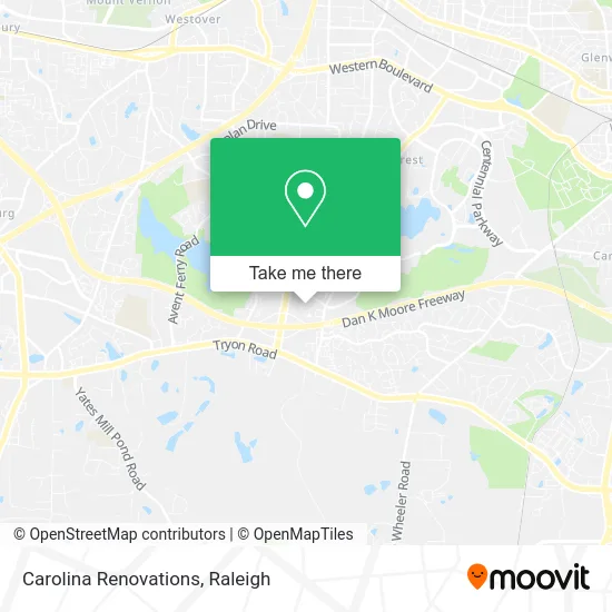 Carolina Renovations map