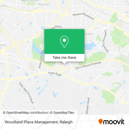 Woodland Place Management map